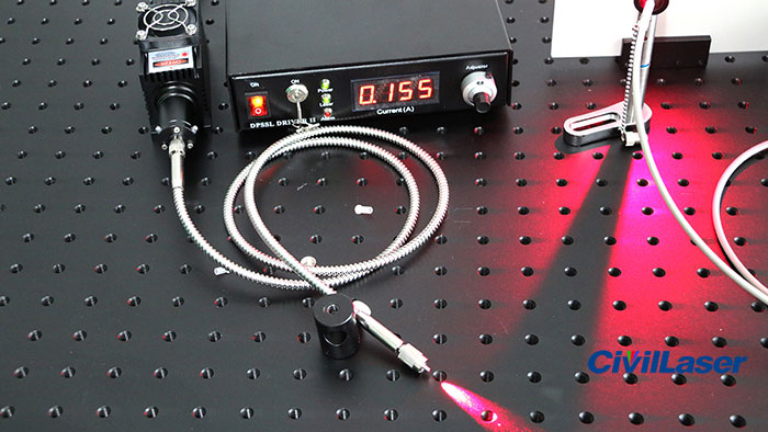 633nm fiber coupled laser